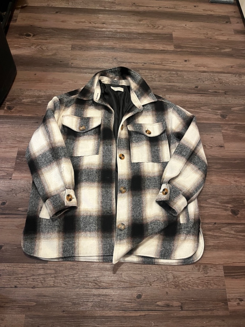 Arula grunge flannel jacket winter plaid size A